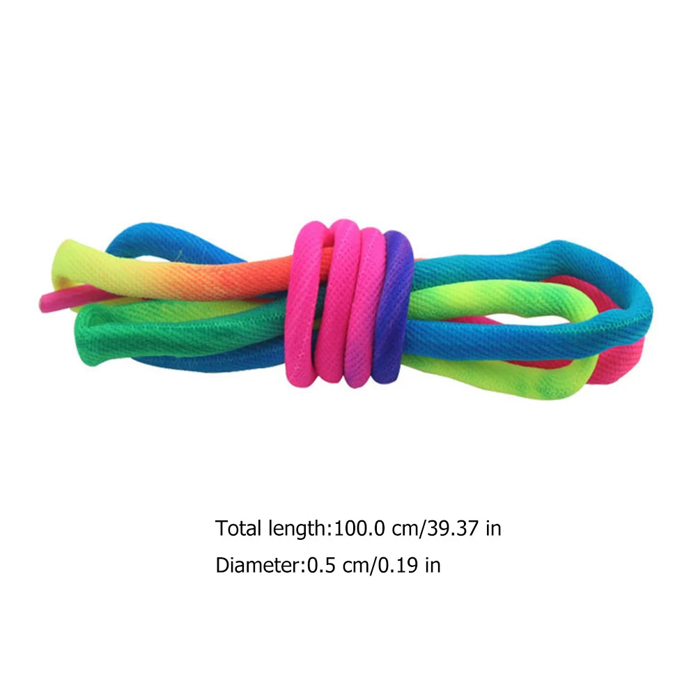 Rainbow Laces Skating Accessories Sneakers Skates Shoe for Round Black Shoelaces Fashion Trendy Oval