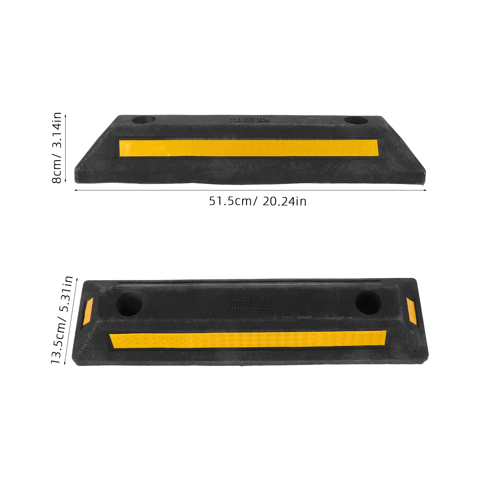 Rubberen stop Auto-accessoires Bandstops voor garage Vloer Parkeerhulp Curb Block Guide Indicator