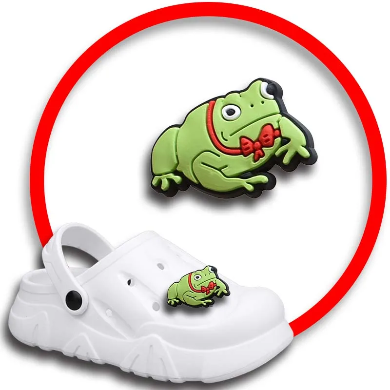 Sapo Encantos Sapato para Sandálias Crocs, Mulheres Tamancos Pins, Sapatos Decorações Acessório, Emblemas Masculinos, Meninos e Meninas, Acessórios Infantil