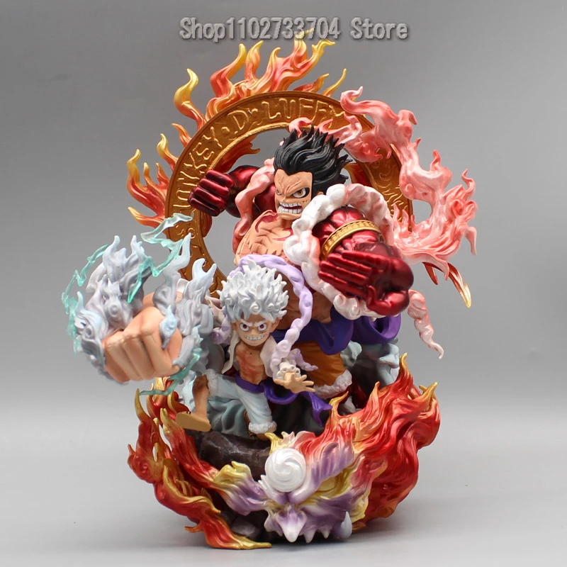 Anime One Piece Figures Gear 2 Monkey D. Luffy Action Figures Statue Straw Hat Group Awakening 24CM PVC Model Decoration Toys