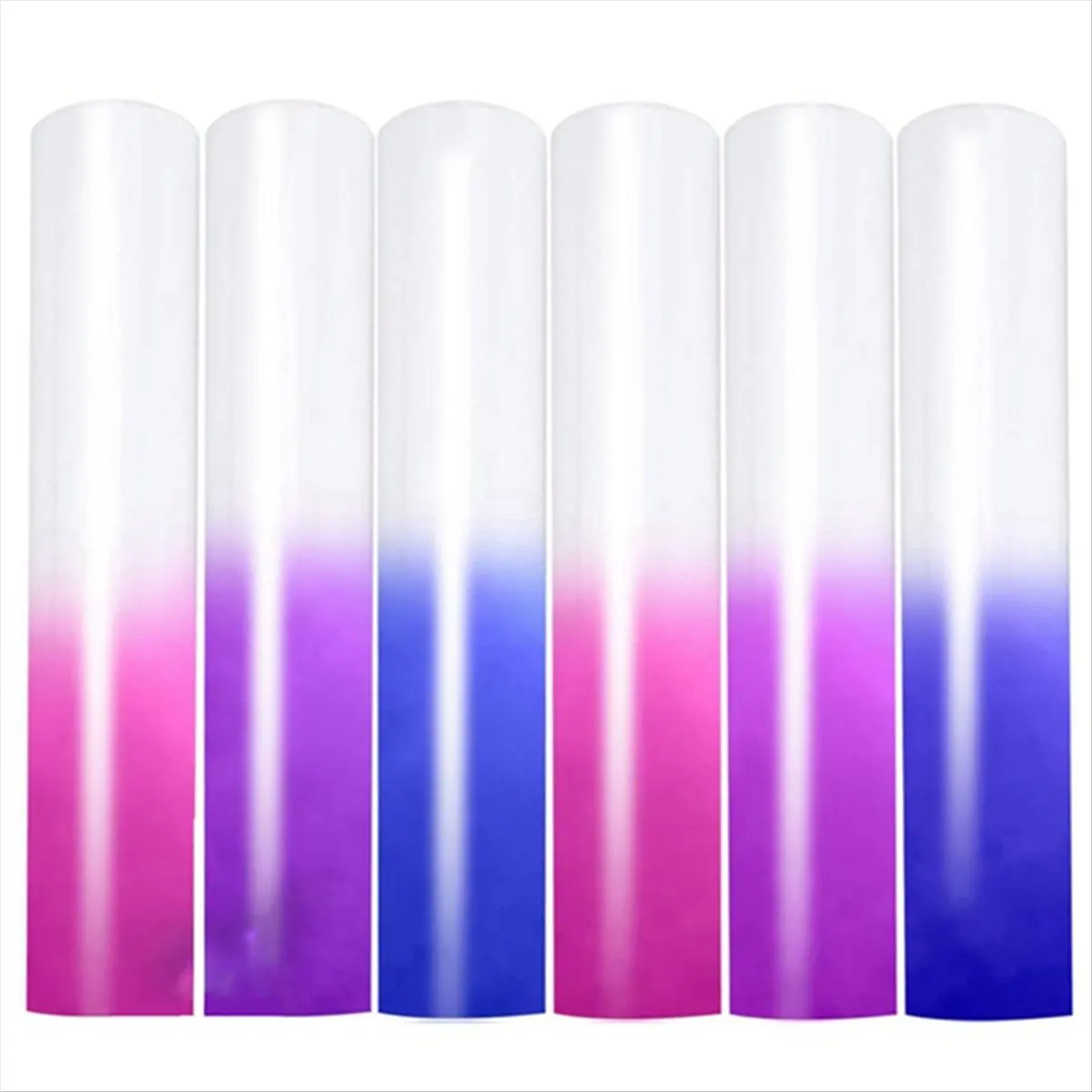 ABJS UV Color Changing Puff Vinyl Heat Transfer 3D Foaming Heat Transfer Vinyl - 6 Sheets Color Changing Puff Vinyl 12x10inch
