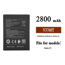 New 2800mAh V3760T Battery For Nokia C2 Mobile Phone V3760T Batteries