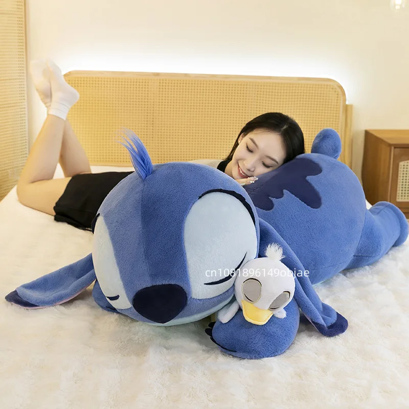 

120/90cm Super Big Size Disney Lilo and Stitch Plushies Anime Plushie Stich Dolls Kawaii Pillow Stuffed Kids Christmas Gift