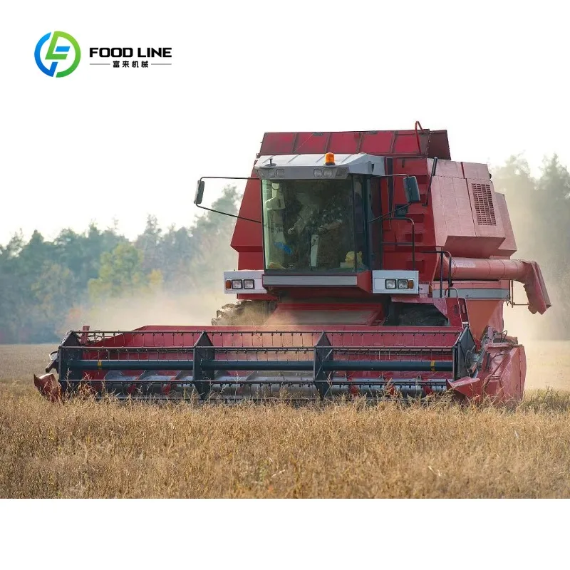 Customized Combined Harvester Corn Wheat Cotton Harvester Large Horsepower Wheel Type Cheap Price