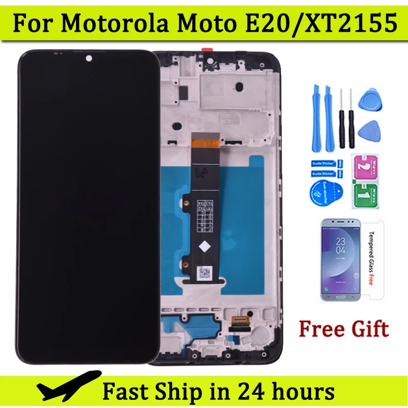 

6.5" For Motorola Moto E20 LCD Display Replacement+Touch Screen Digitizer For MOTO E20 MotorolaE20 XT2155, XT2155-1 LCD