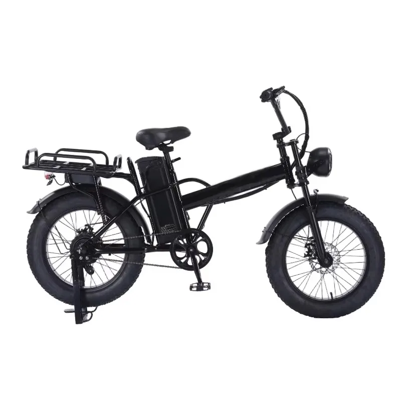 

SXLL Hot Sale 20 Inch Lithium Battery Electric Bicycle Fat Thick Tire Headlights Charging Bicycle Carrying Goods Electric Bicycl