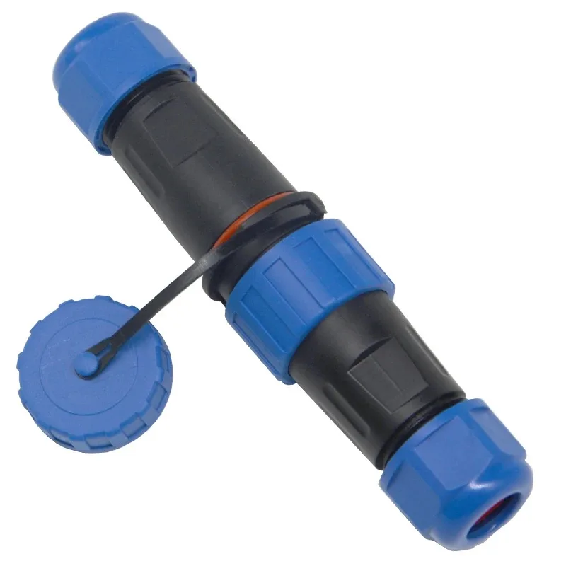 Waterproof connector LD12/16/20/28 IP68 cable connector plug socket Male and Female 2 3 4 5 6 7 Pin Applicable to 0.3-6m㎡