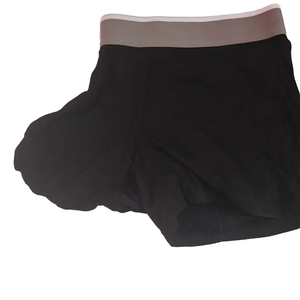 Men Modal Soft Big Pouch Boxer Shorts Breathable Sport Trunks Flat Angle Underwear For Daily Classic Solid Mid Waist Male
