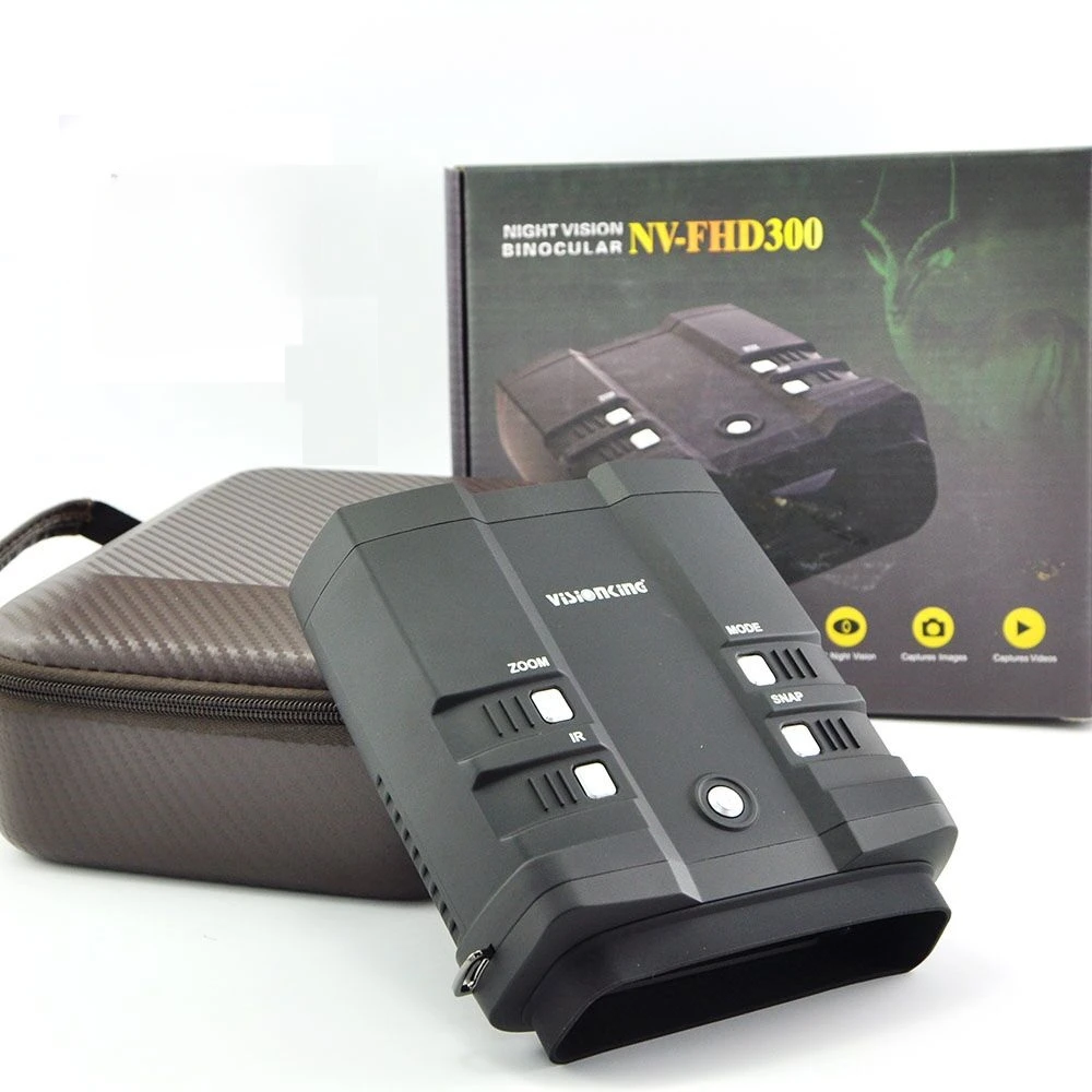 

Visionking NV-FHD300 Specification 3X Digital IR Hot Digita Night Vision Binocular LED Video/Photograph High Quality 1920X1080