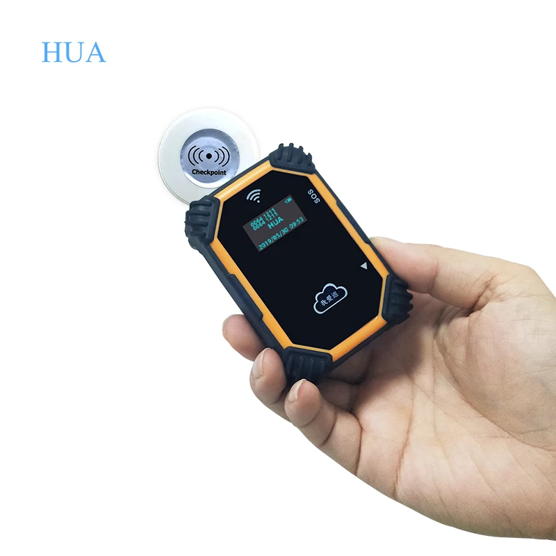 HUA Security Gps 4G Online RFID Guard Tour System Waterproof Real Time Patrol System