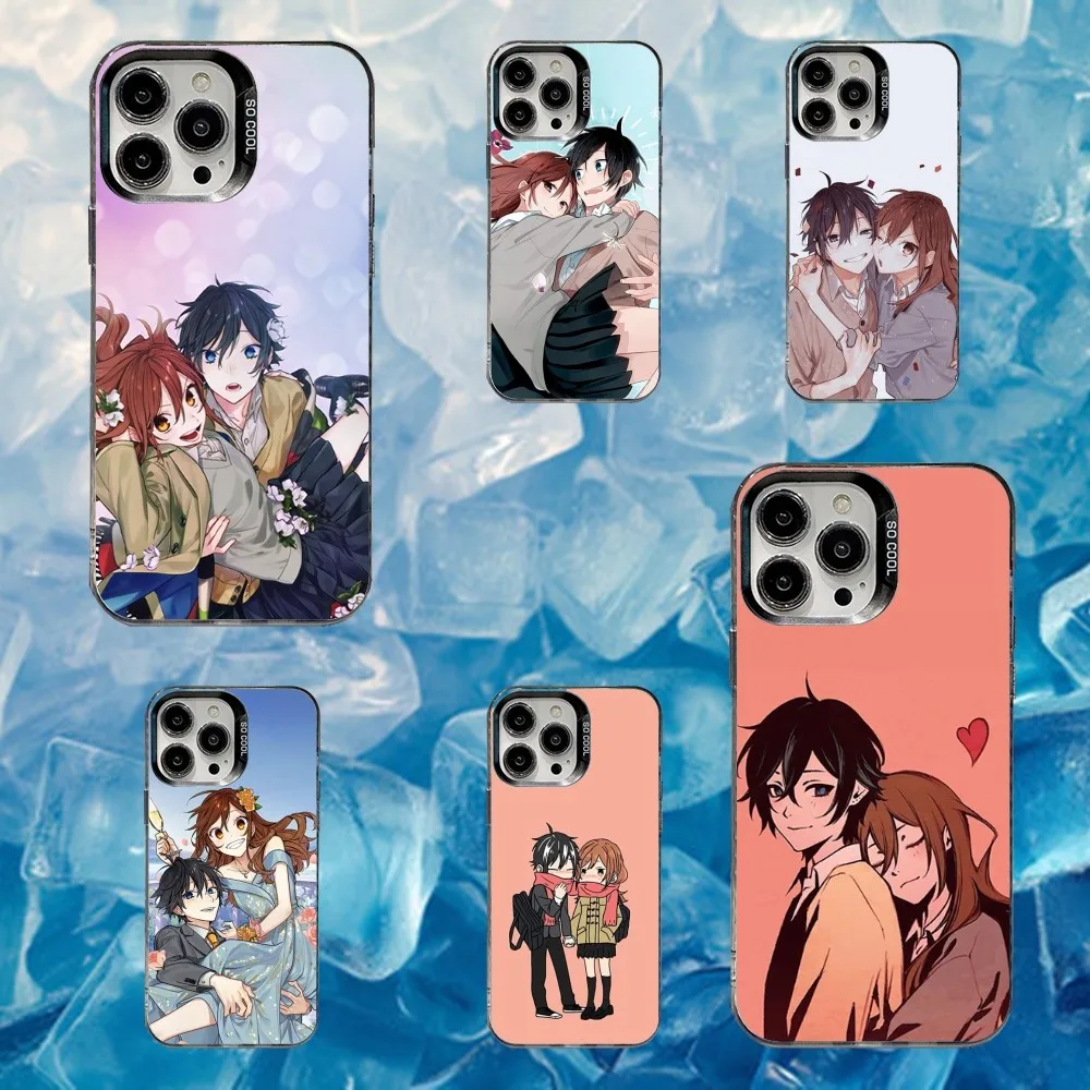 

H-Horimiyas Anime Phone Case For iPhone 16,15,14,13,12,11,Mini,Pro,SE,MAX White Matte Shockproof Cover