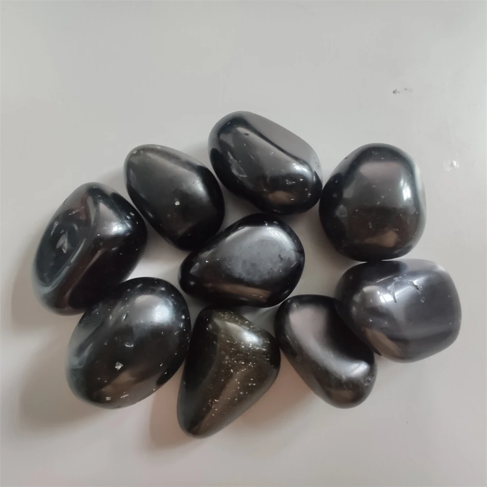 100g Natural Black Obsidian Crystal Gemstone Collectibles Rough Rock Mineral Specimen Healing Stone Decoration for Fish tank