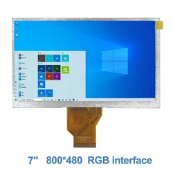 7 Inch 800x480 Resolution HD 50 Pins 60Hz IPS LCD Display Screen Portable LCD Display Module