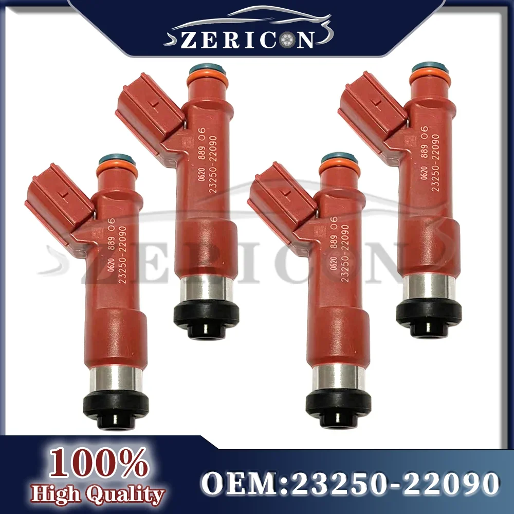 4pcs 23250-22090 2325022090 Brand New Fuel Injectors For Toyota Corolla ZZE142 1ZZFE Matrix 1.8L 2004-2008  23250 22090