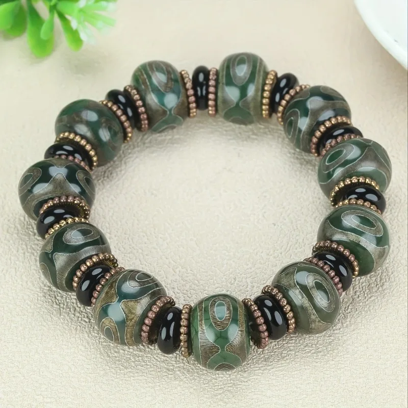 

Tibetan Retro Dzi Beads, Natural Bracelets, Unisex Bracelets, Jewelry