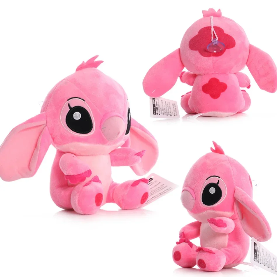 25cm 22cm 12.5cm Stitch Angel Plush Cute Anime Cartoon Toys Dolls Plush Car Desk Decoration Birthday Gifts For Children Kid Fan