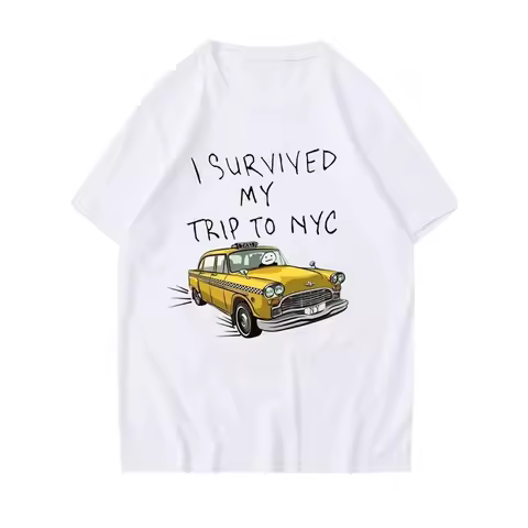 Funny Tshirt Women I Survived My Trip Tops Casual Streetwear Fashion Womens T Shirt Style Tees