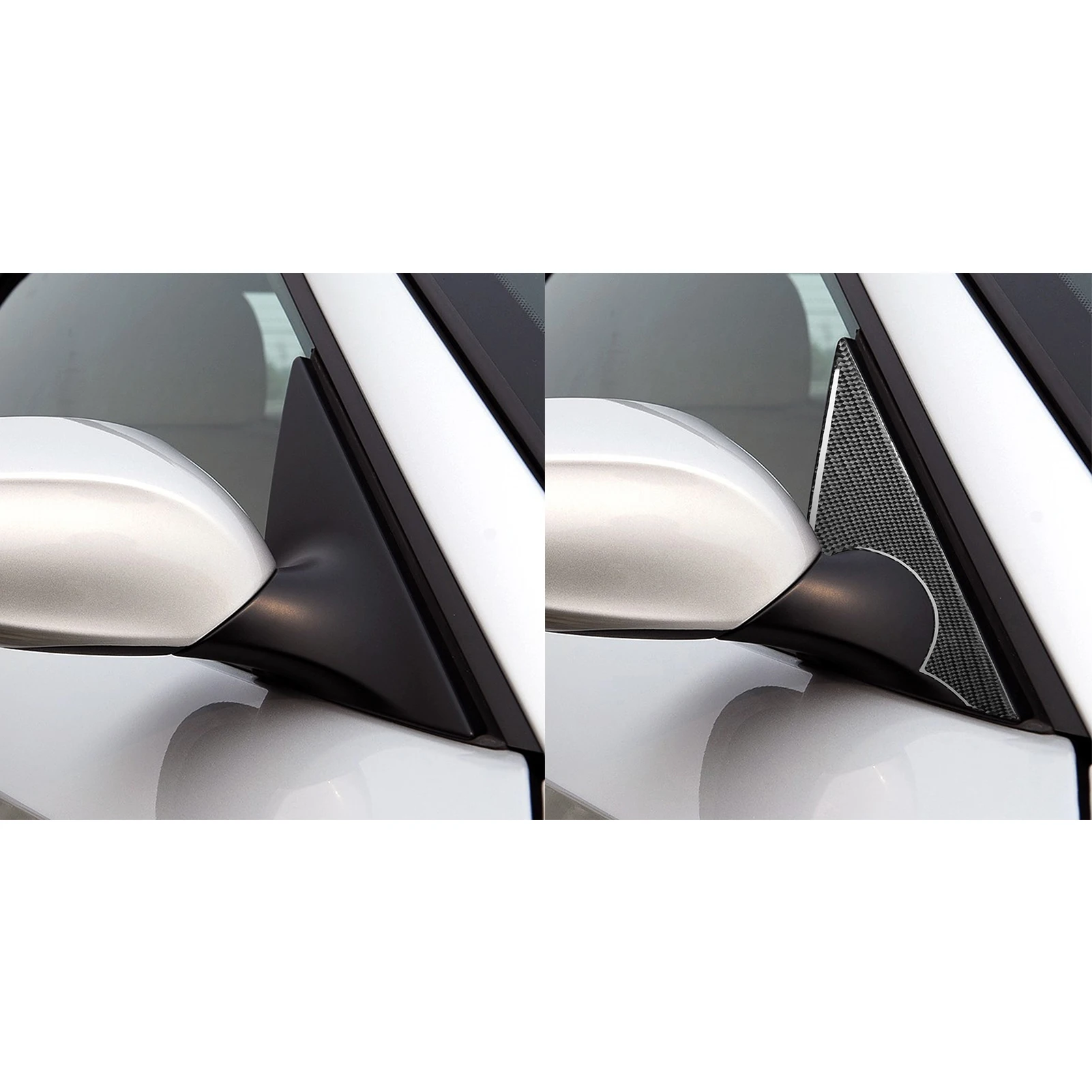 For BMW Z4 E85 2003-2008 Carbon Fiber Rear View Mirror A-Pillar Triangle Panel Car Accessories Interior Decorative Stickers - view 3