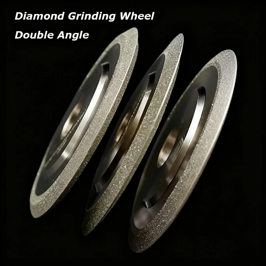

Grit150~320 Sdc Electroplated Grinding Wheel Double Beveled Angle 45° 60° 90° For Grinding Alloy Ceramic Tungsten Steel