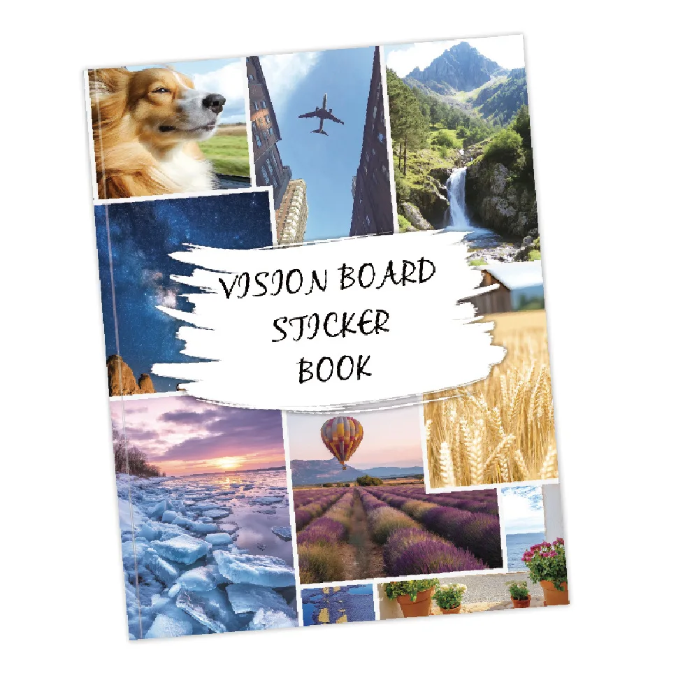 مجموعة لوحة الرؤية الفنية من Bview: ملصقات إلهام حياة الأحلام والقواطع وكتاب الأحلام لوضع الأهداف ومستلزمات لوحة الرؤية DIY