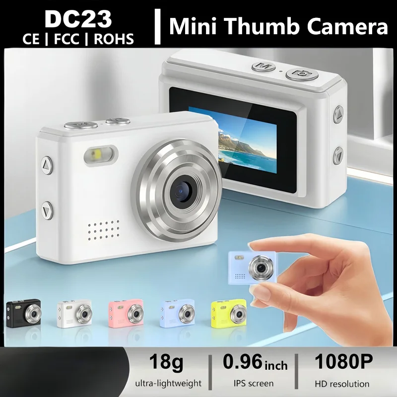 

Pocket-Size Mini Camera Keychain Digital Camera 2MP 1080P Camera with 32GB Card Video Recorder Long Battery for Travel Vlog