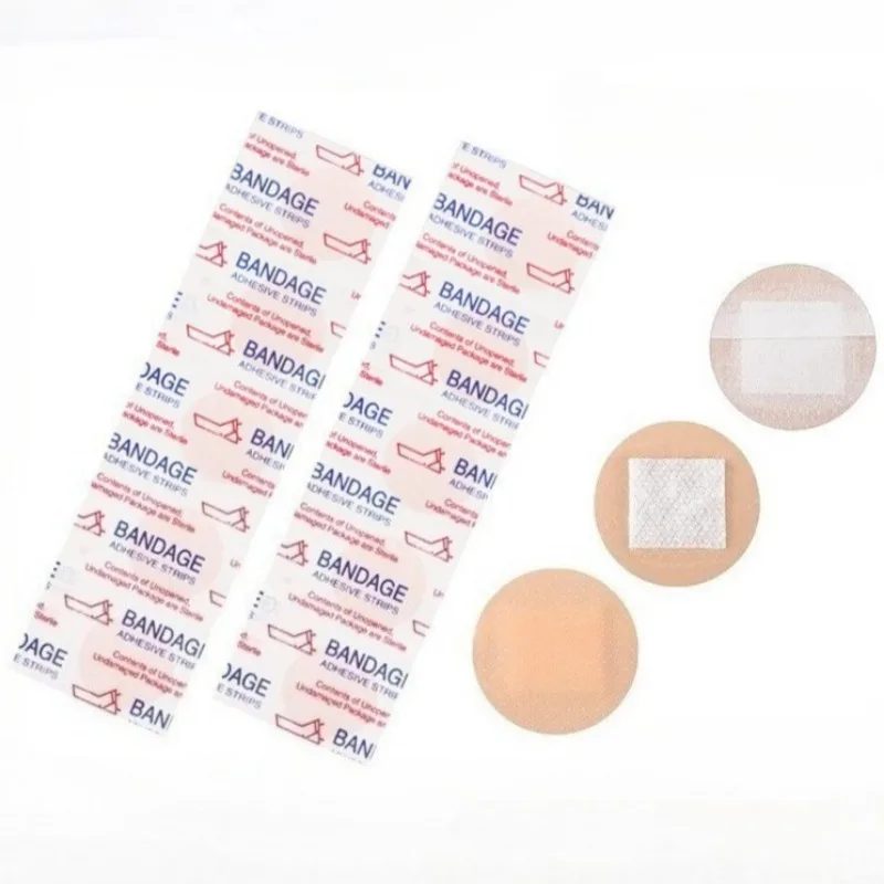 

100pcs/lot Round Band Aid for First Aid Strips Emergency Wound Dressing Patch PE Plaster Waterproof Breathable Adhesive Bandages