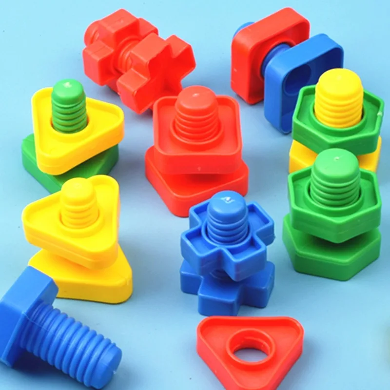 Jeu de Construction Montessori pour Enfant, Vis en Plastique et kg, ApprentiCumbria de la Motricité Fine