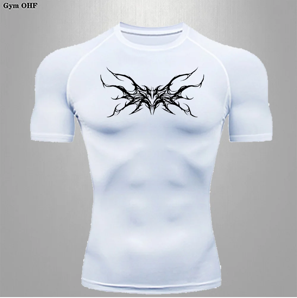 Man Compression T shirt Gym Fitness Training Running Quick Drying Sports Shirt Summer Shaping Slimming Comfortable Men T shirts