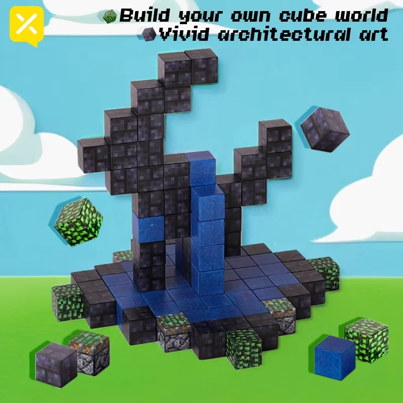 ชุดตัวต่อบล็อกแม่เหล็กธีมโลก กันน้ำและมีจุกดูดที่แข็งแรง เหมาะสำหรับเด็กและผู้ใหญ่