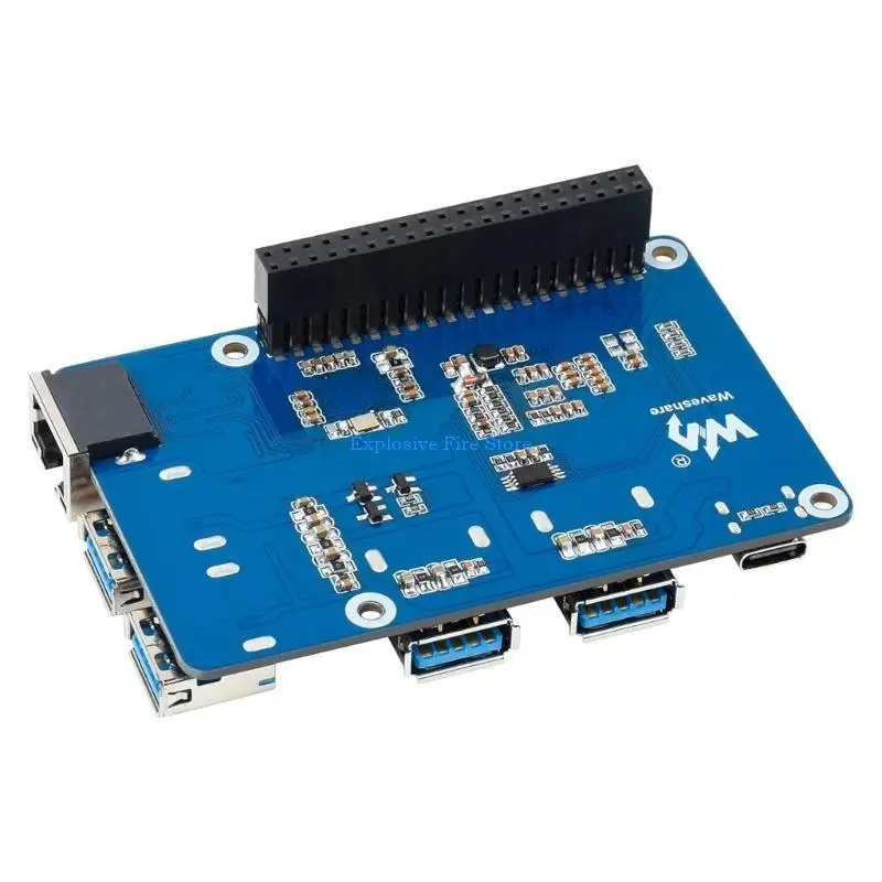 C4DB Driver 3 Ports USB3.2 Hub HAT для Raspberrypi4b/3b+/3b/2b Адаптер