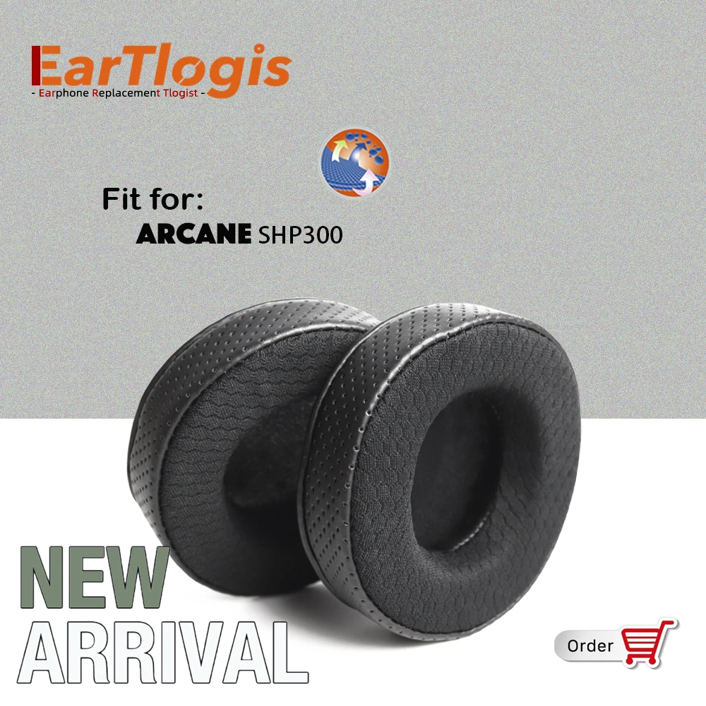 

EarTlogis New Arrival Replacement Ear Pads for Arcane SHP300 Headset Earmuff Cover Cushions Earpads