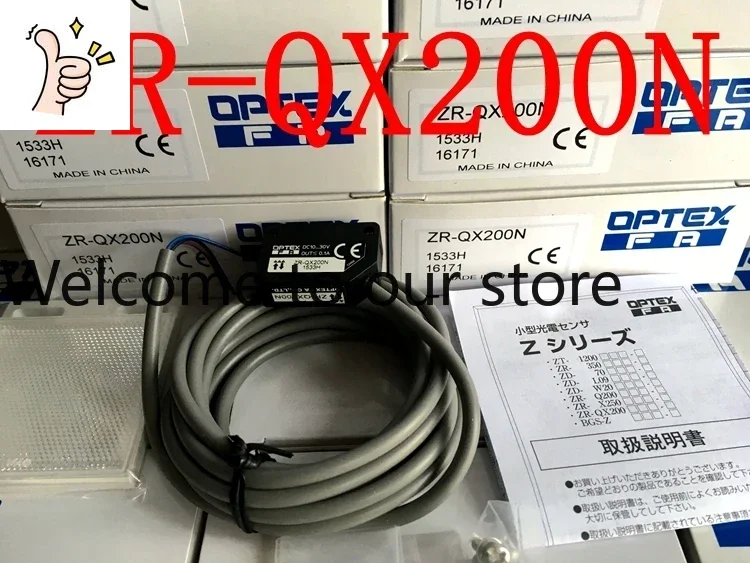 2025.4 New Original Japanese Opus OPTEX Photoelectric Switch ZR-QX200N ZR-QX200P Transparent Body Detection