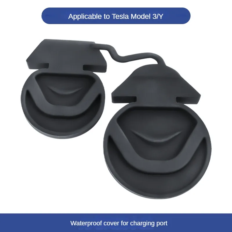 

Suitable for Tesla Model Y/3 charging port waterproof cover foreign trade integrated waterproof cover accessories