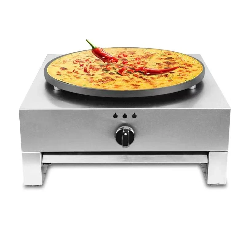 Commercial Professional Gas Stainless Steel Pancake Like Batter Crepe Makers Crepe Pancake Making Machine Round Face Plate Maker