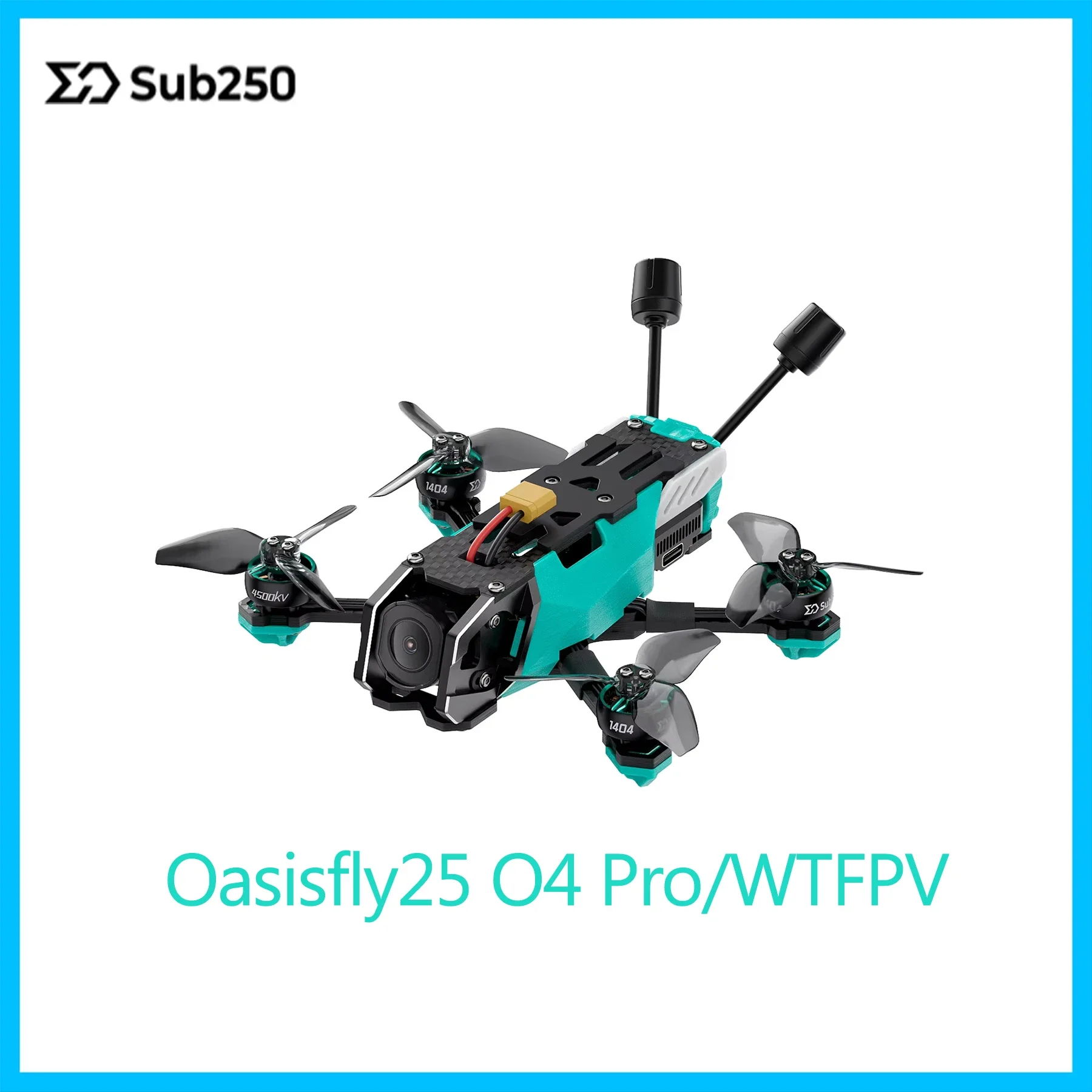 

Sub250 Oasisfly25 2.5 Inches HD O4 Pro XT30 Redfox A3 45A AIO Freestyle Quadcopter FPV Drone