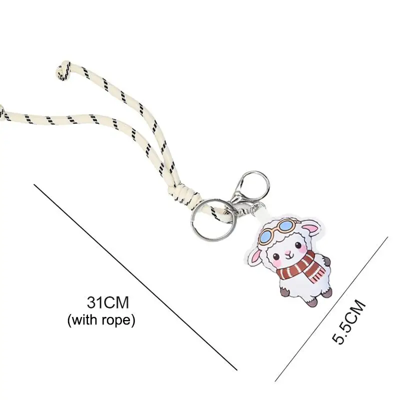 1 Stück Niedlicher Cartoon-Schaf-Schlüsselanhänger, bezauberndes Design, langlebiges Schlüsselband, perfekt zur Taschendekoration, als Geburtstagsgeschenk für Kinder, für den täglichen Gebrauch. – Detail 7