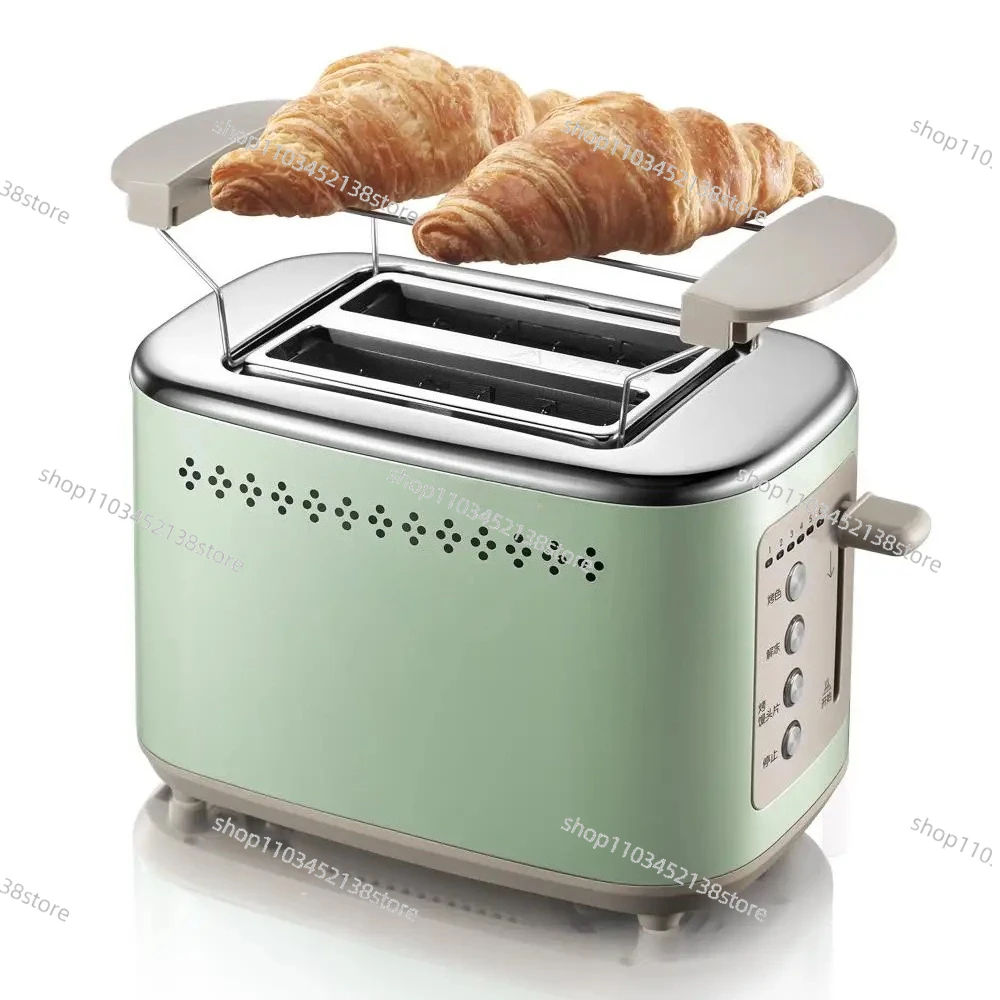 220V Household Electric Toaster Machine Automatic Multifunction Bread Baking Furnace for Breakfast Metal Body EU/AU/UK