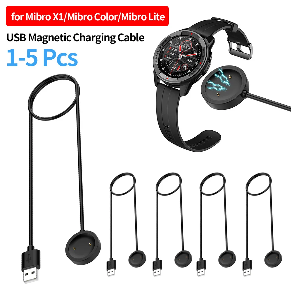 

USB Magnetic Charging Cable for Mibro X1/Mibro Color/Mibro Lite Charger Cradle Dock Stand Cable Charger Adapter Charge Cord 1M