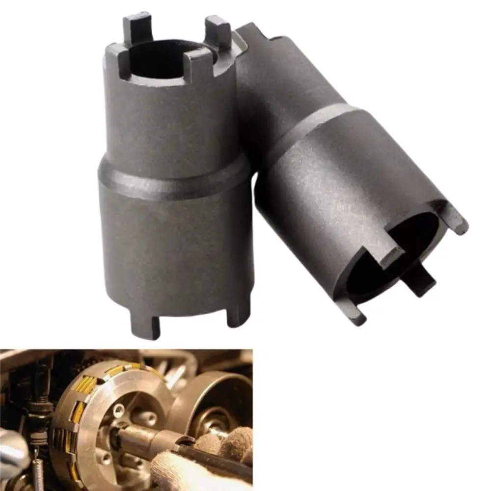 

Black Motorcycle Nut Removal Tool 20mm/24mm Double-Headed Clutch Lock Wrench Portable Durable Nut Sleeve For Most Motorcycles