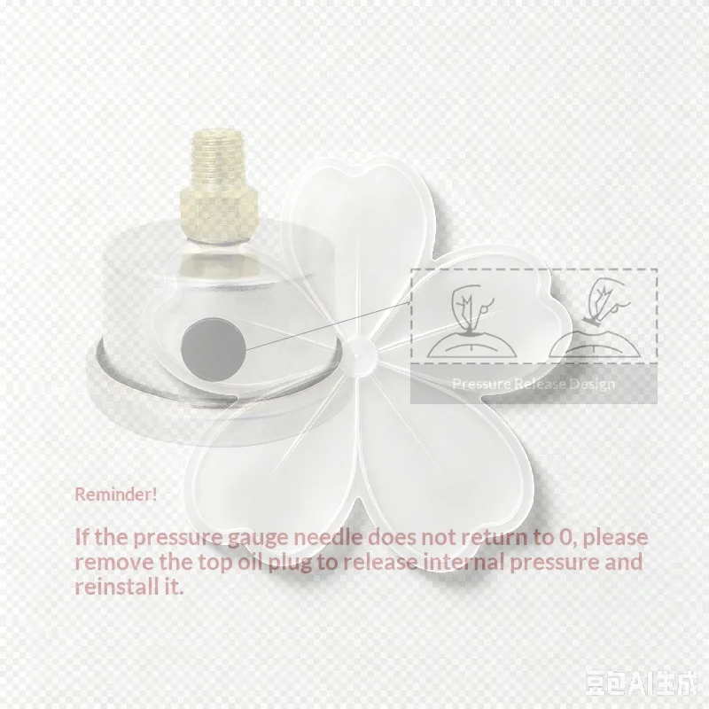 0-15PSI Axial Shockproof Fuel Pressure Gauge Durable Hydraulic Oil Pressure Tester for Garage Repair