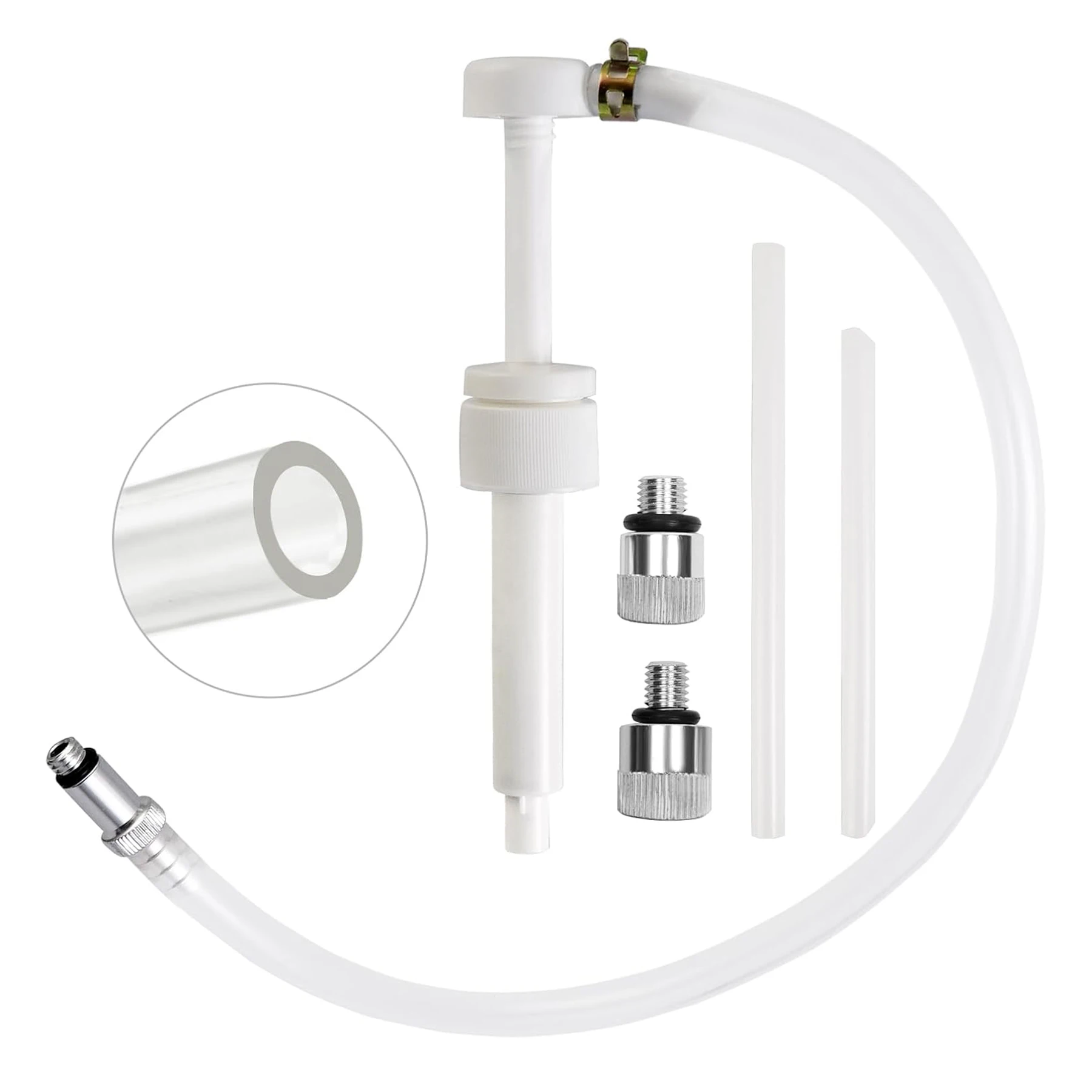 Lower Unit Gear Oil Pump with Magnetic Drain Screw 22-67892 for Standard Quart Bottles W/ 3/8 “ Metal Swivel 8mm & 10mm Adapters - view 5