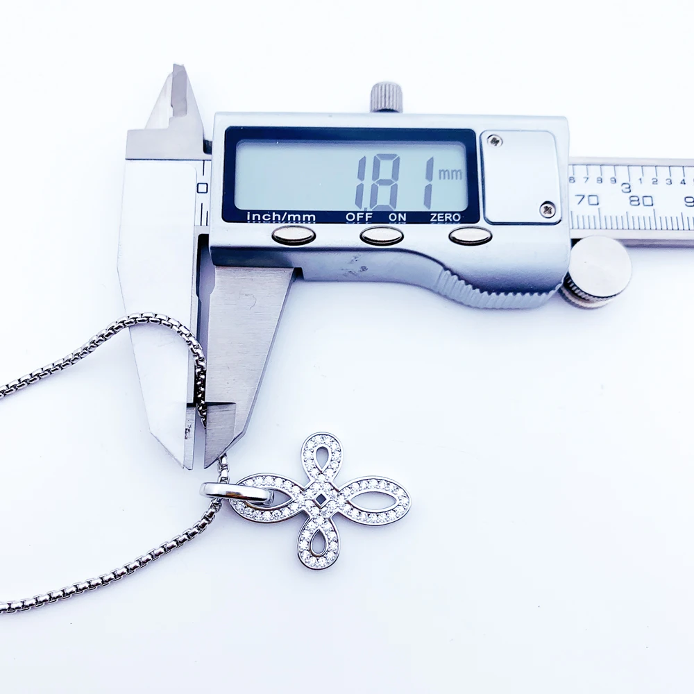 Anhänger Liebes knoten brandneue feine Schmuck Sommer Zubehör Sterling Silber ethnischen Geschenk für Frau – Detail 2