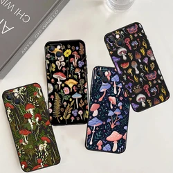 Trippy Mushroom Case For iPhone 11 12 13 14 15 16 Pro Max Plus 12 13 Mini X XR XS Max 7 8 Cover Coque