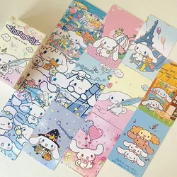 50 pz Laser Cartoon bambini Sanrio Cinnamoroll periferica bidimensionale squisita scheda Flash Lomo creativa