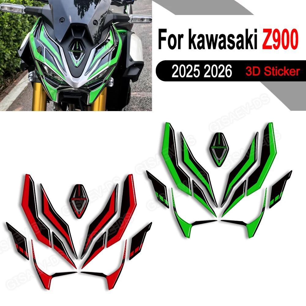 

2025 2026 Motorcycle For kawasaki Z900 Z 900 SE Tank Pad Gas Fuel Oil Protection Stickers Decals Fairing Front Fender