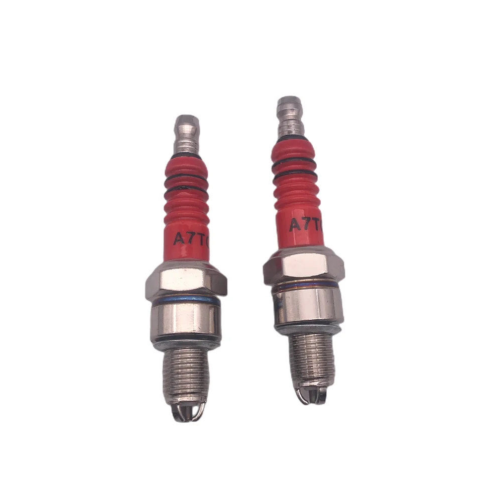 1/2pcs Motorcycle Spark Plug Iridium Spark Candles High Performance 3-Electrode A7TC D8TC Motorcycle Ignition Accessories