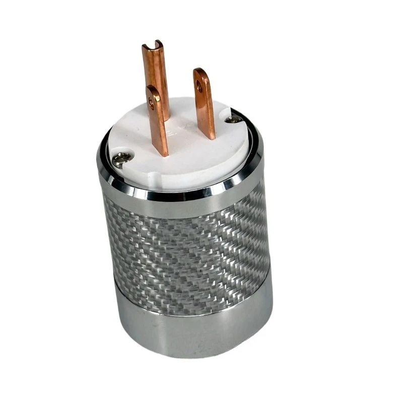 For HiFi Mains Power Plug High Conductivity Audio Connector with Manganese Steel Clip