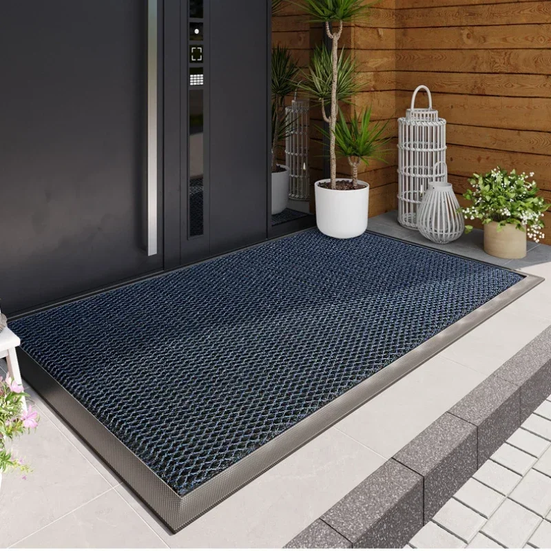 yesComfortable Resilient entry door floor mat entrance door mat non-slip foot mat into the door scuffing carpet dirt-resistant