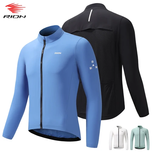RION chaqueta de ciclismo ligera a prueba de viento cortavientos hombres ropa de bicicleta portátil UPF50 + Jersey de bicicleta abrigo otoño primavera 2025