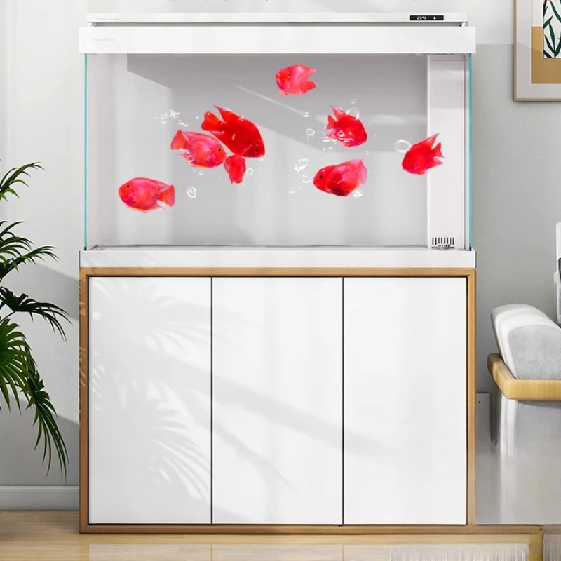 

Luxury Modern Aquarium Accent Minimalist Design Large Fish Tanks Aquarium Entrance Hall Creative Home Furniture El Acuario Lsyg
